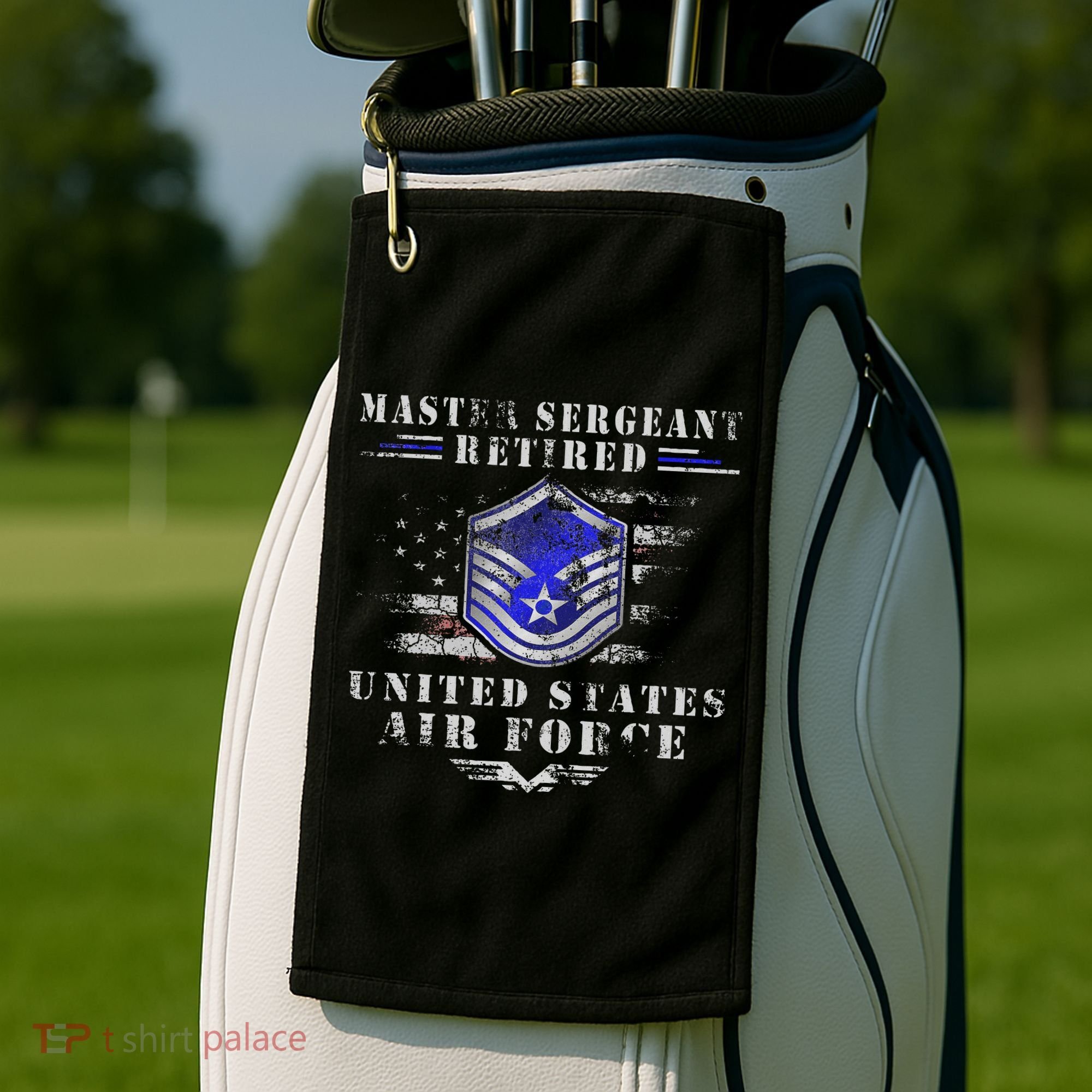 Master Sergeant Retired Military Retirement Golf Towel