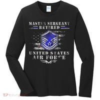 Master Sergeant Retired Military Retirement Women's Long Sleeve Shirt thumb 0