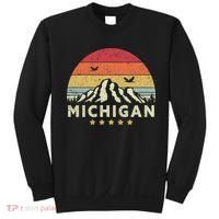 Michigan Shirt. Retro Style MI, USA Sweatshirt thumb 0