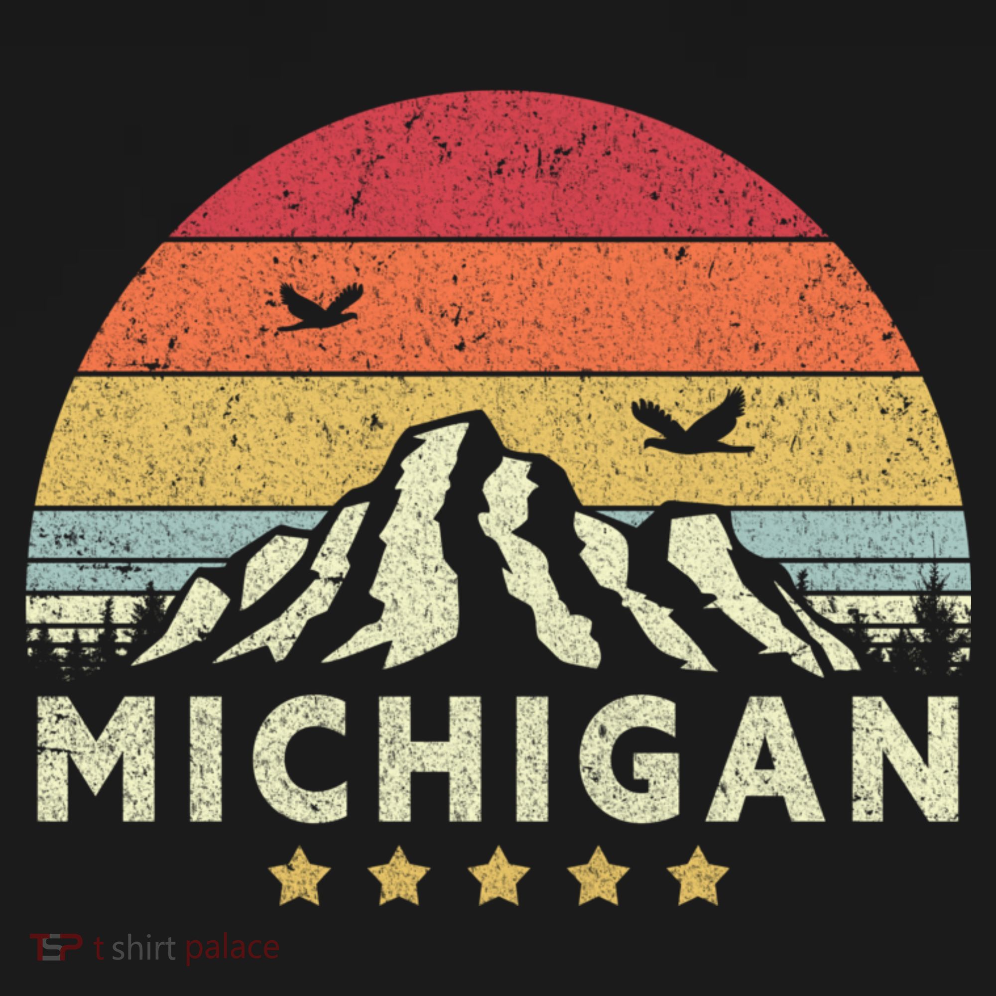 Michigan Shirt. Retro Style MI, USA Sweatshirt