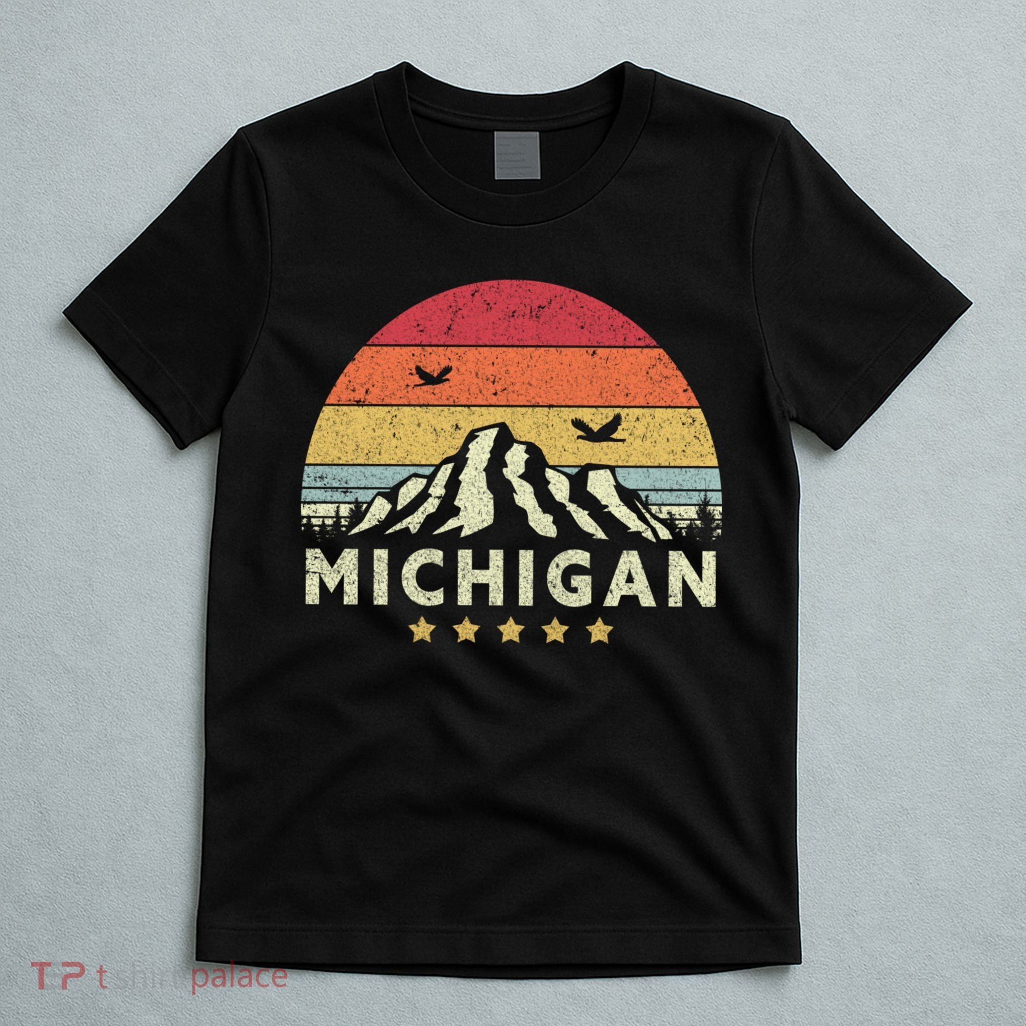 Michigan Shirt. Retro Style MI, USA T-Shirt
