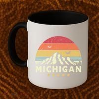 Michigan Shirt. Retro Style MI, USA Coffee Mug thumb 2