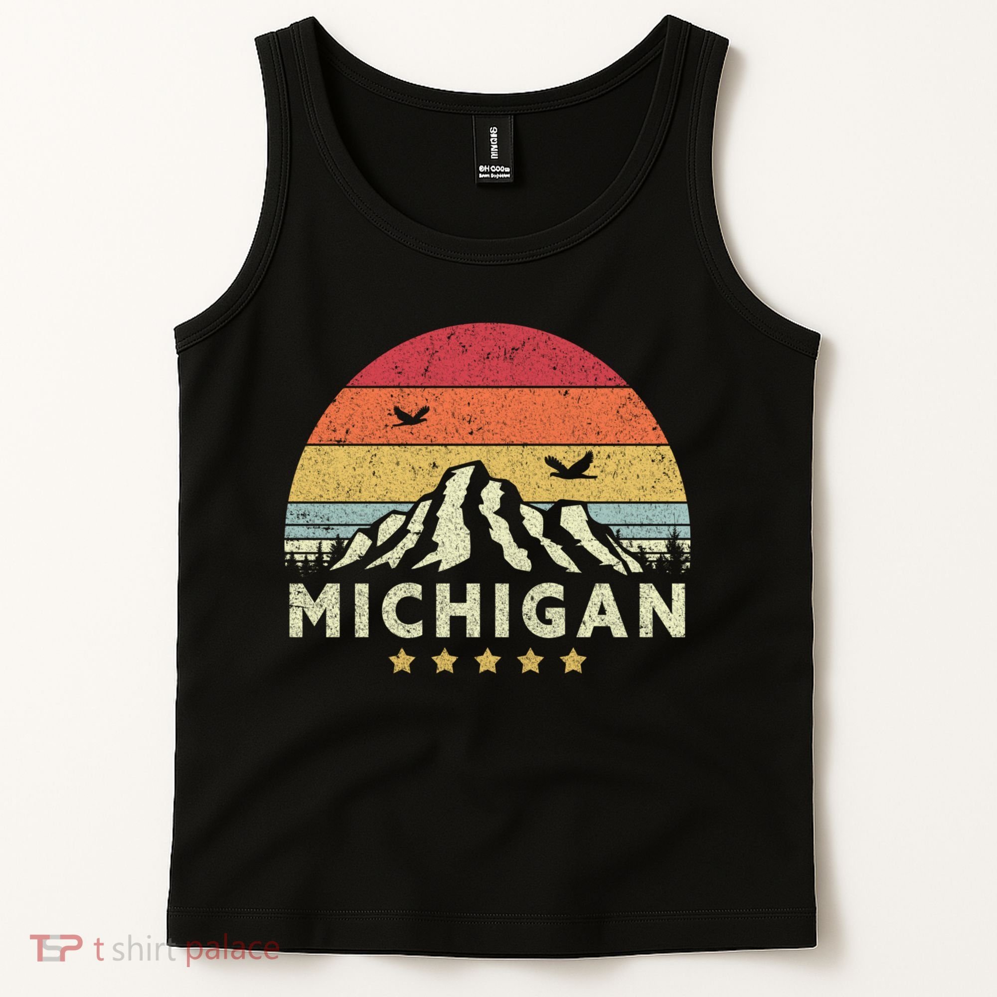 Michigan Shirt. Retro Style MI, USA Tank Top