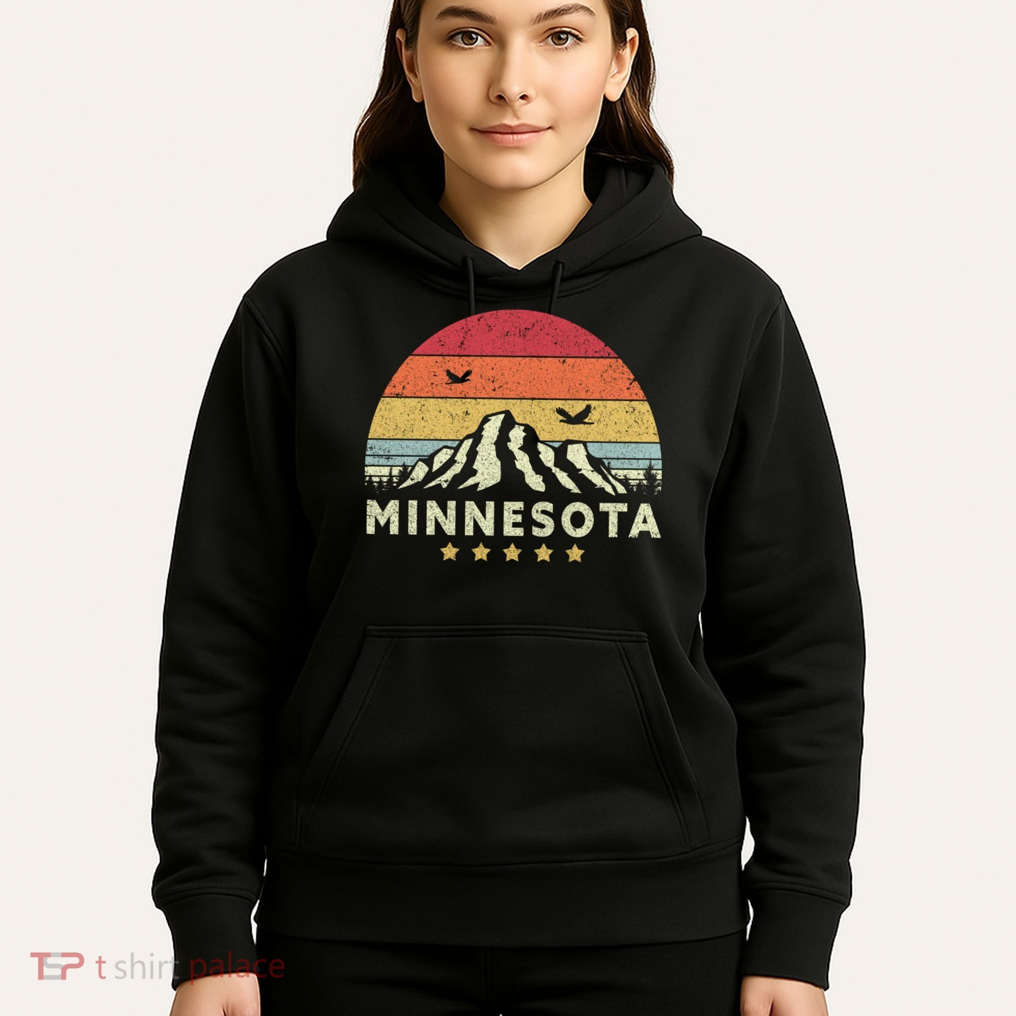 Minnesota Shirt. Retro Style MN, USA Hoodie