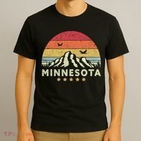 Minnesota Shirt. Retro Style MN, USA T-Shirt thumb 3