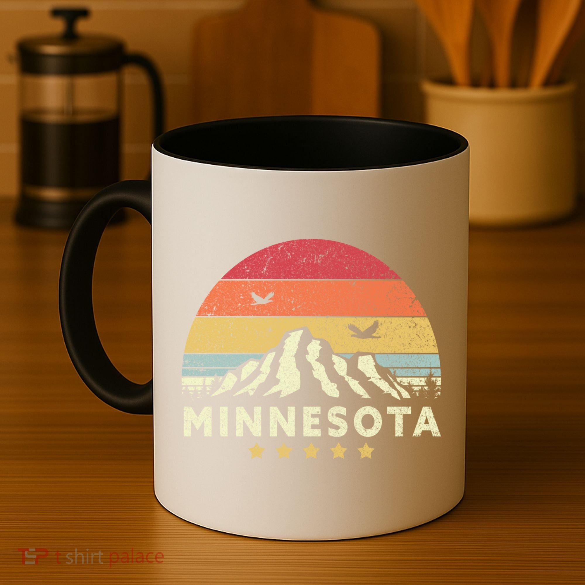 Minnesota Shirt. Retro Style MN, USA Coffee Mug