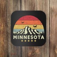 Minnesota Shirt. Retro Style MN, USA Coaster thumb 0