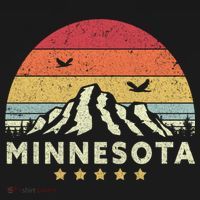 Minnesota Shirt. Retro Style MN, USA Women's Hoodie thumb 2