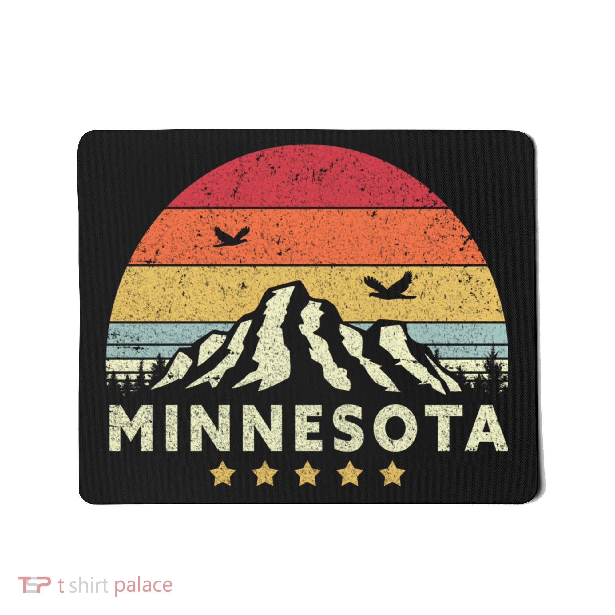 Minnesota Shirt. Retro Style MN, USA Mousepad