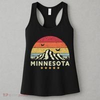 Minnesota Shirt. Retro Style MN, USA Women's Tank Top thumb 3