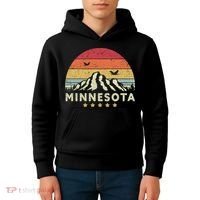 Minnesota Shirt. Retro Style MN, USA Kids Hoodie thumb 4