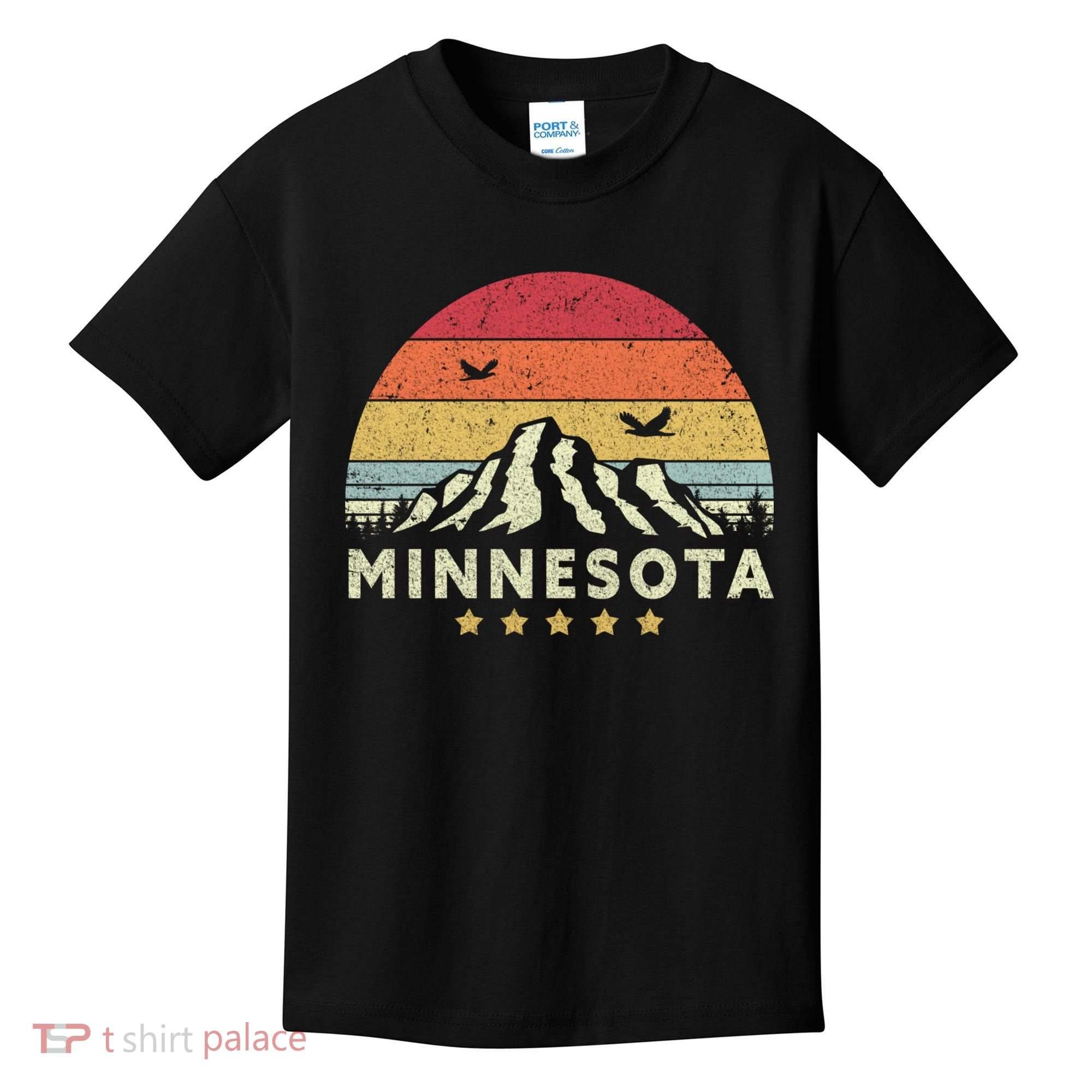 Minnesota Shirt. Retro Style MN, USA Kids T-Shirt