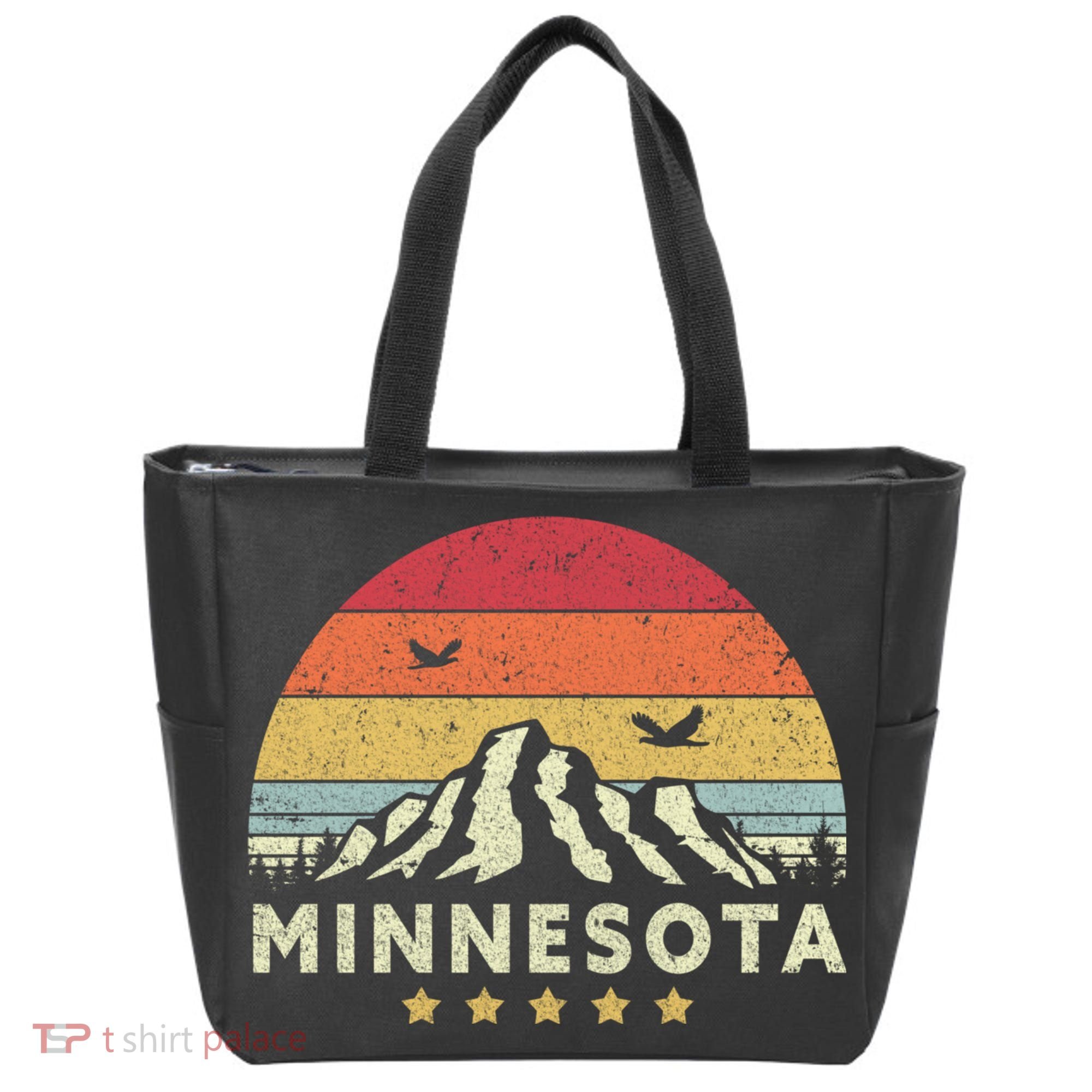 Minnesota Shirt. Retro Style MN, USA Tote Bag