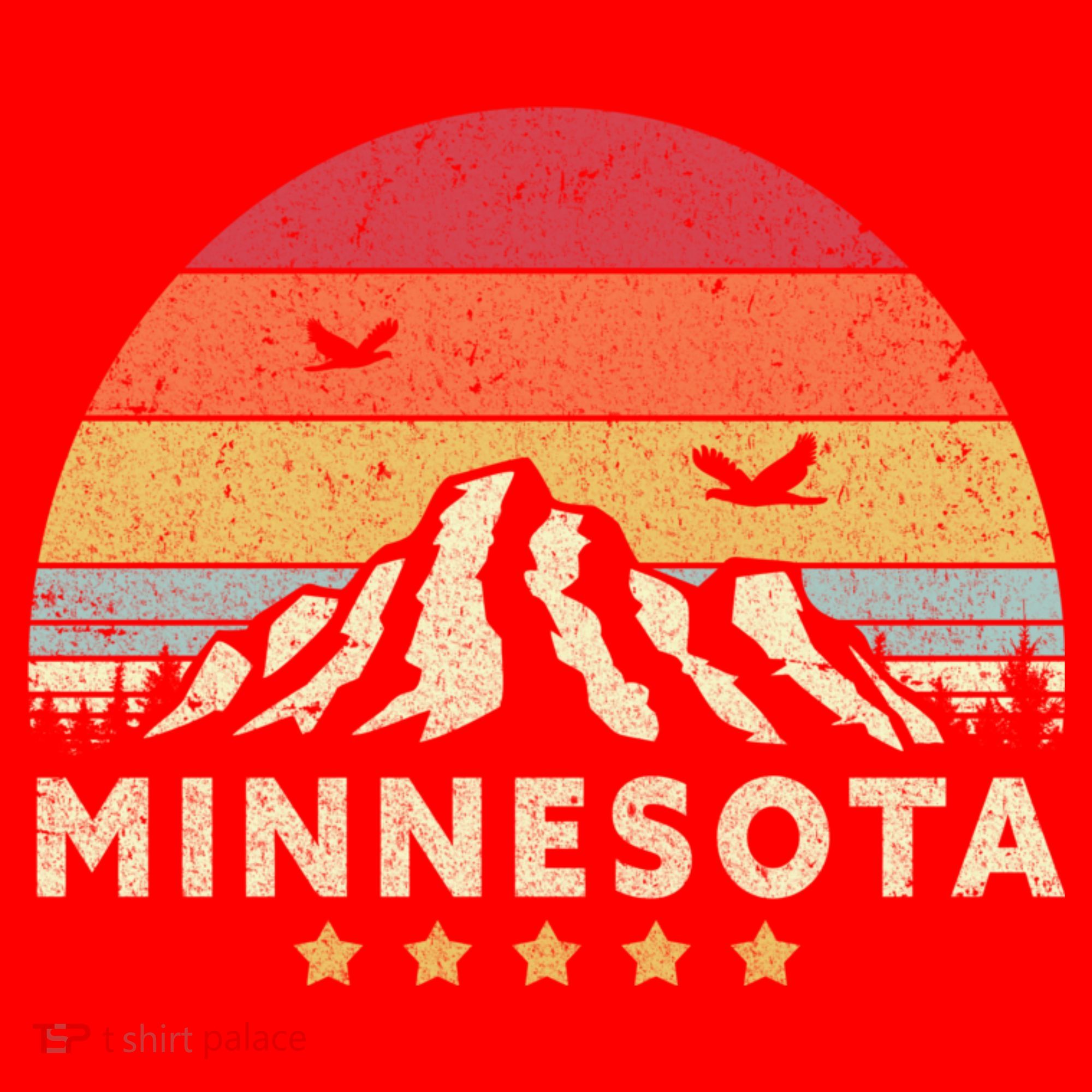 Minnesota Shirt. Retro Style MN, USA Santa Hat