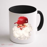 Maga Santa Retro Santa Maga Hat Funny Trump Christmas Gift Coffee Mug thumb 1
