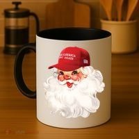 Maga Santa Retro Santa Maga Hat Funny Trump Christmas Gift Coffee Mug thumb 4