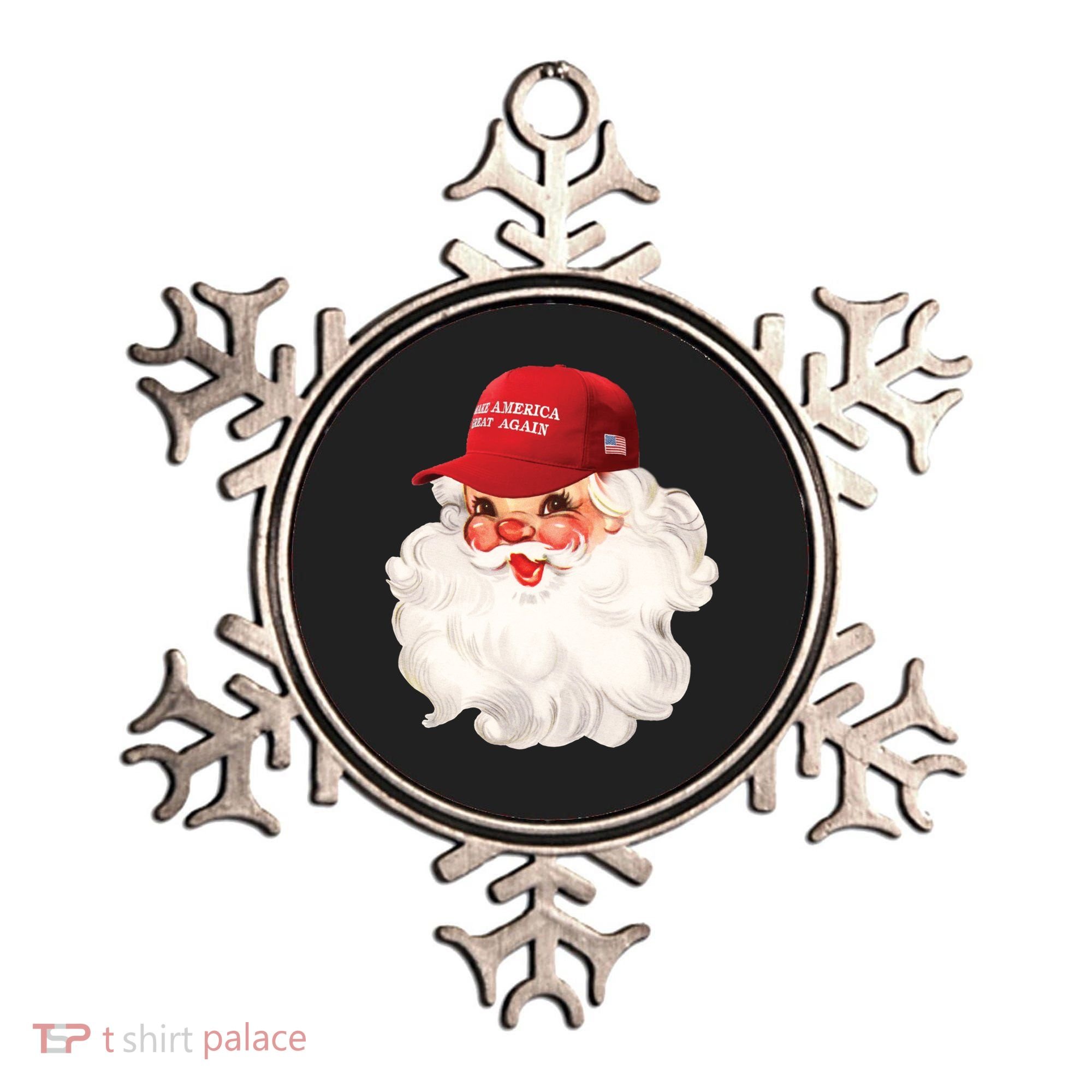 Maga Santa Retro Santa Maga Hat Funny Trump Christmas Gift Ornament