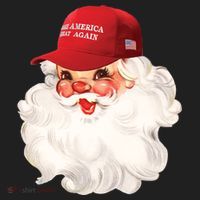 Maga Santa Retro Santa Maga Hat Funny Trump Christmas Gift Hat thumb 2