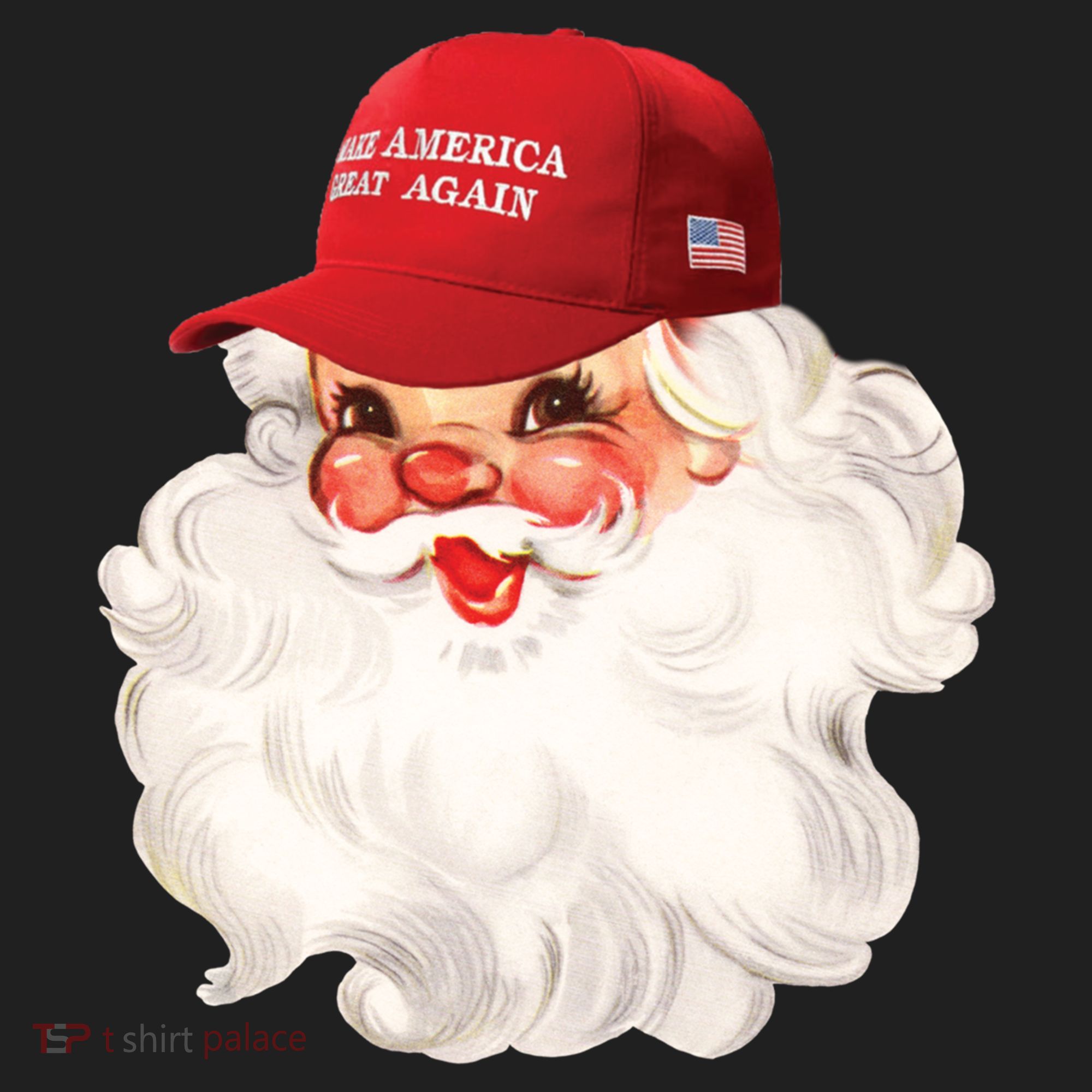 Maga Santa Retro Santa Maga Hat Funny Trump Christmas Gift Hat