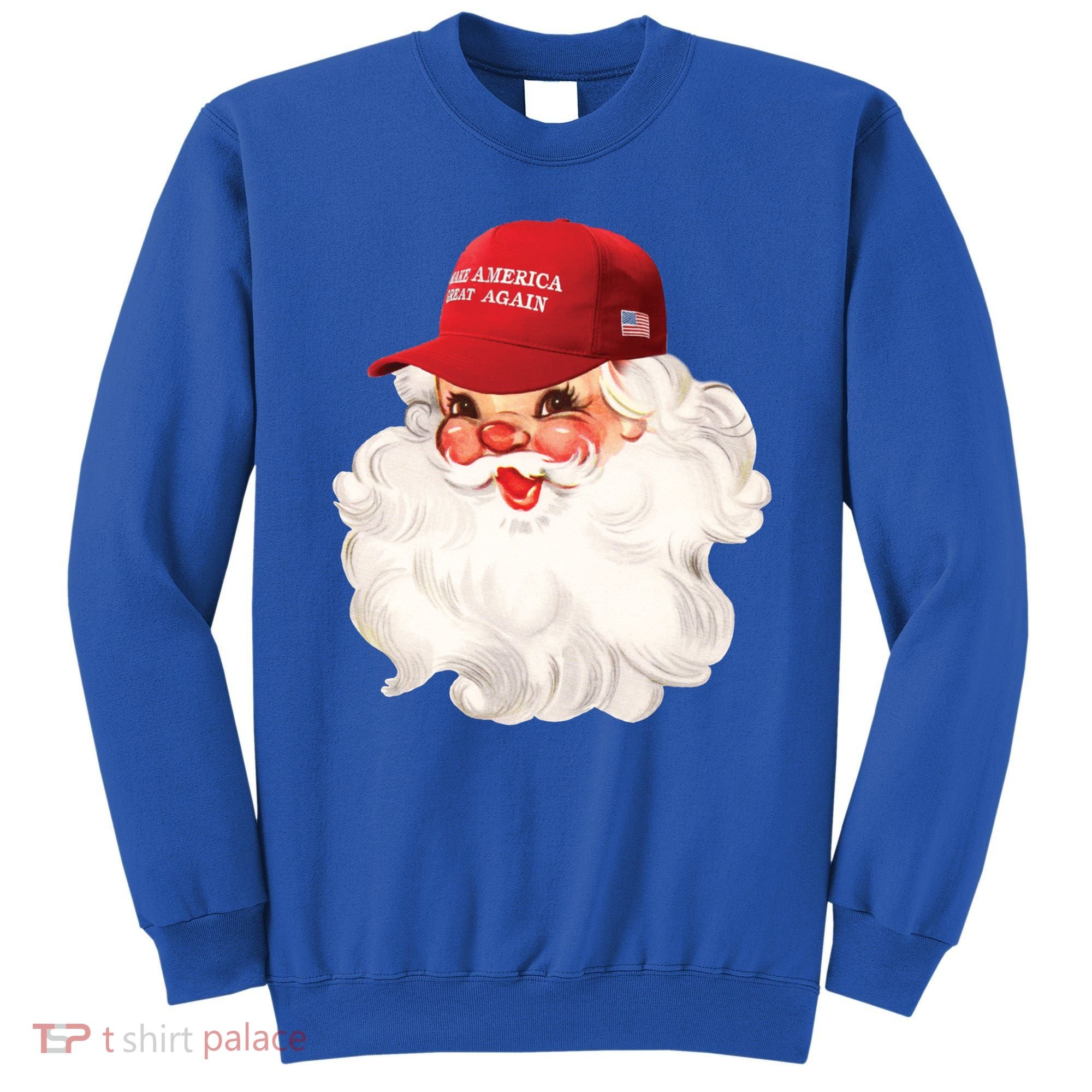 Maga Santa Retro Santa Maga Hat Funny Trump Christmas Gift Sweatshirt
