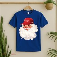 Maga Santa Retro Santa Maga Hat Funny Trump Christmas Gift T-Shirt thumb 2