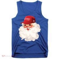 Maga Santa Retro Santa Maga Hat Funny Trump Christmas Gift Tank Top thumb 0