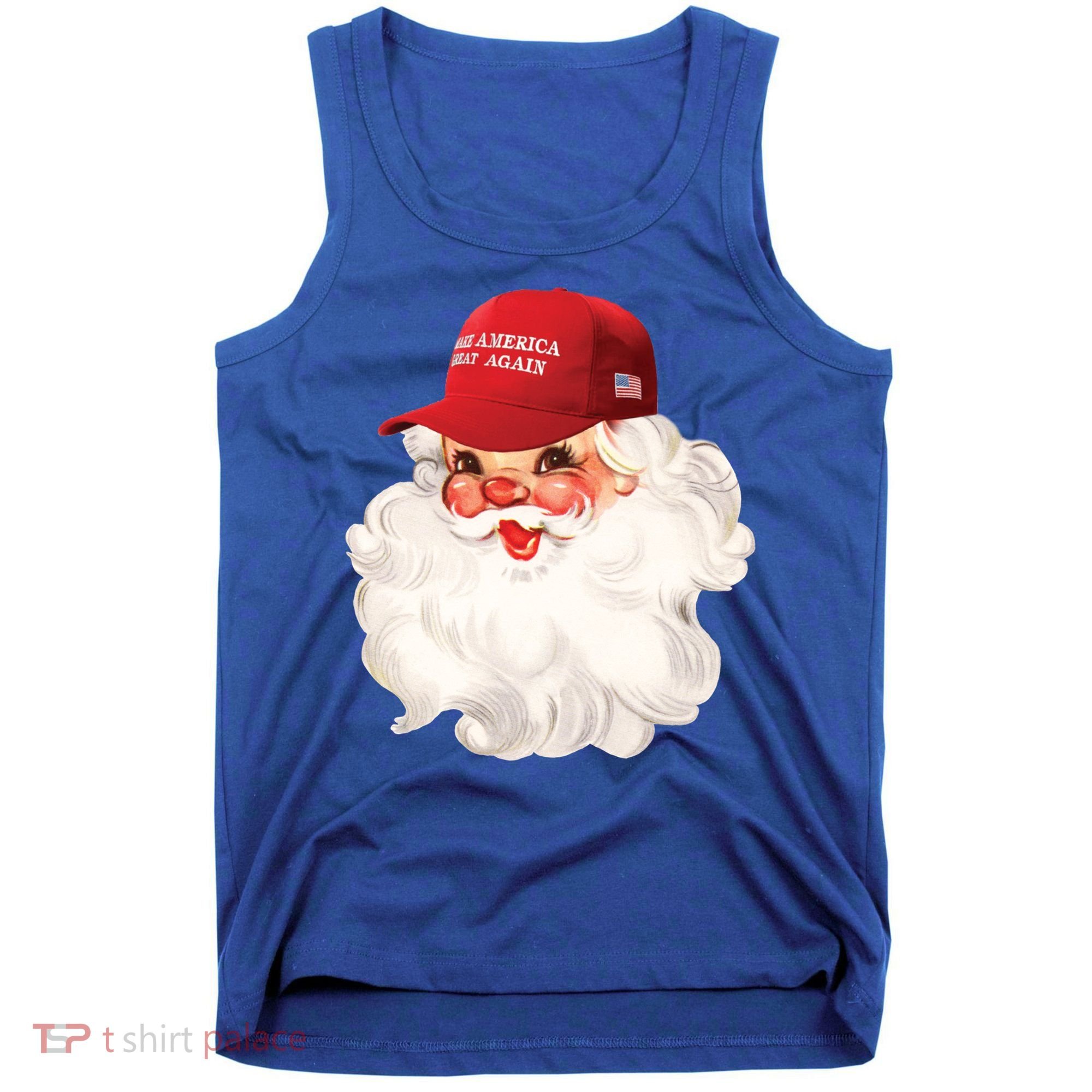 Maga Santa Retro Santa Maga Hat Funny Trump Christmas Gift Tank Top