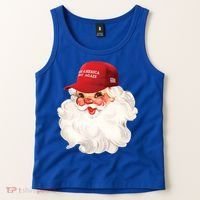 Maga Santa Retro Santa Maga Hat Funny Trump Christmas Gift Tank Top thumb 2