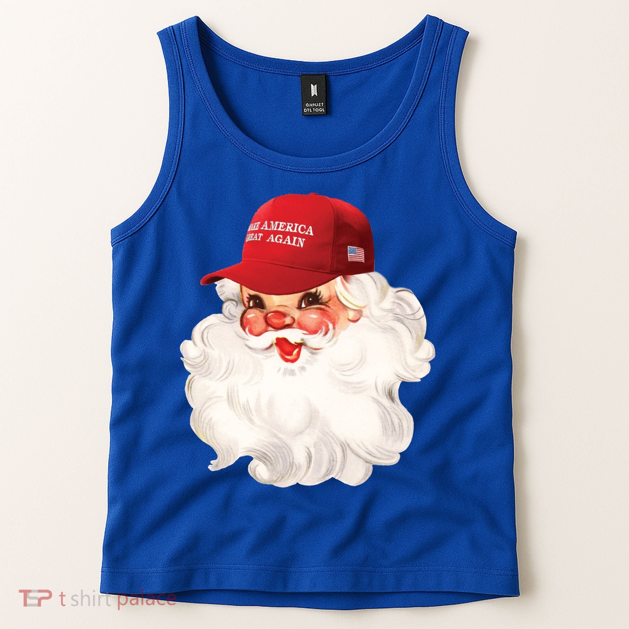 Maga Santa Retro Santa Maga Hat Funny Trump Christmas Gift Tank Top