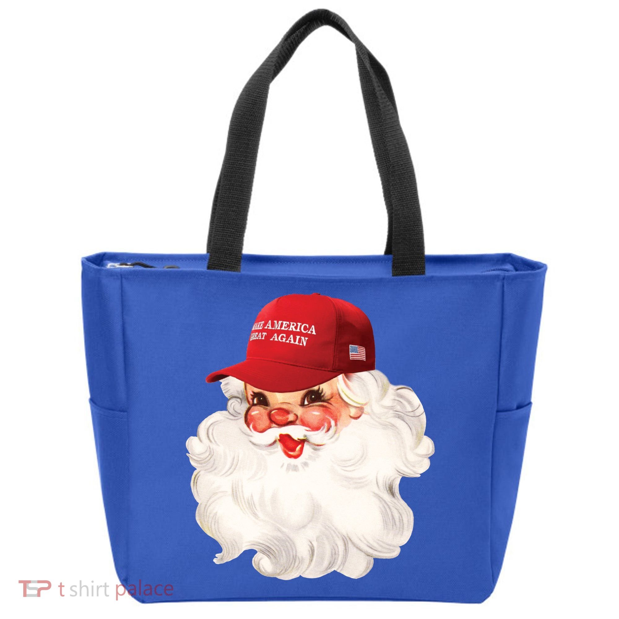 Maga Santa Retro Santa Maga Hat Funny Trump Christmas Gift Tote Bag