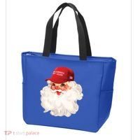 Maga Santa Retro Santa Maga Hat Funny Trump Christmas Gift Tote Bag thumb 3