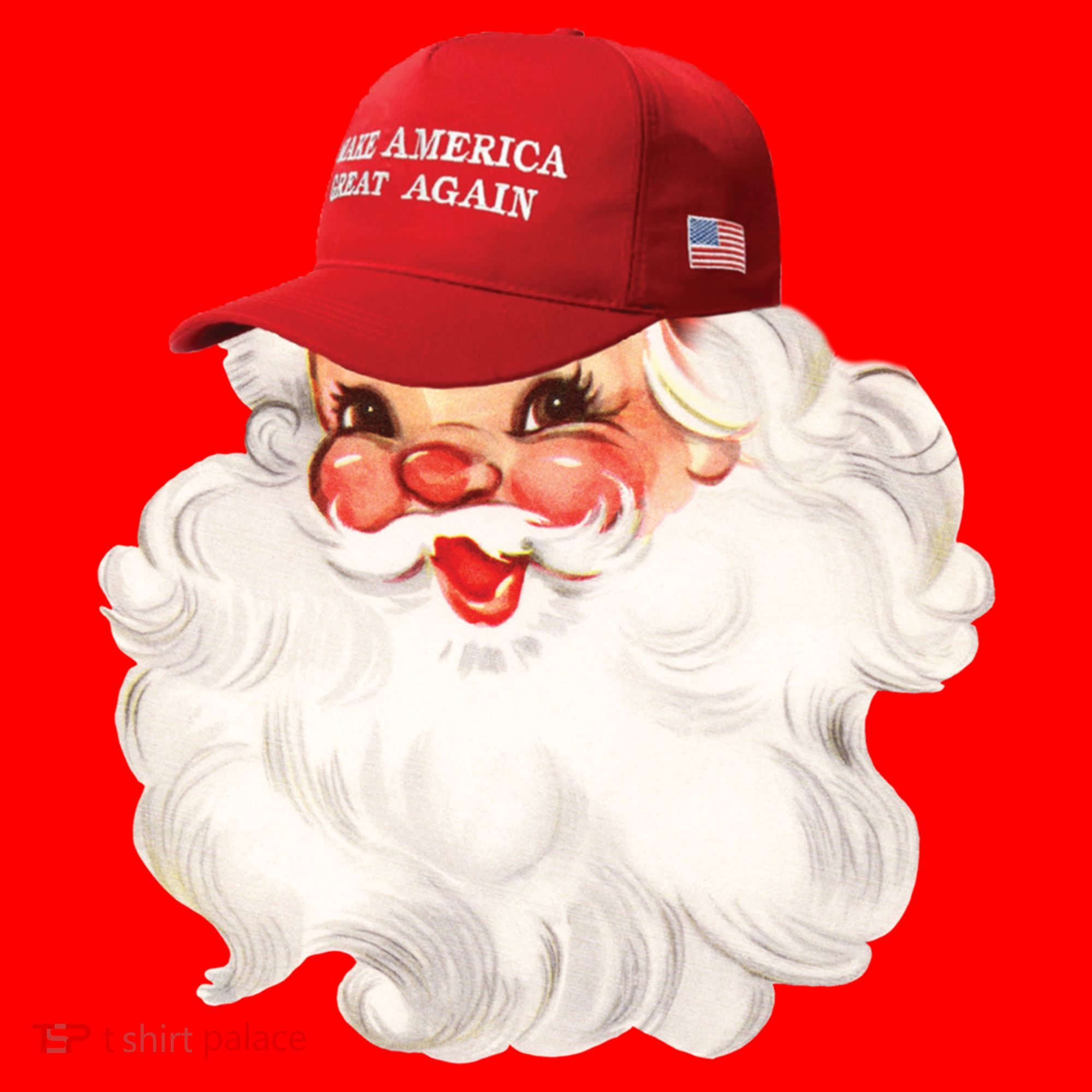 Maga Santa Retro Santa Maga Hat Funny Trump Christmas Gift Santa Hat