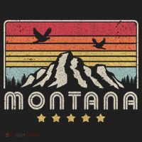 Montana Shirt. Retro Style MT, USA Women's Sweatshirt thumb 2