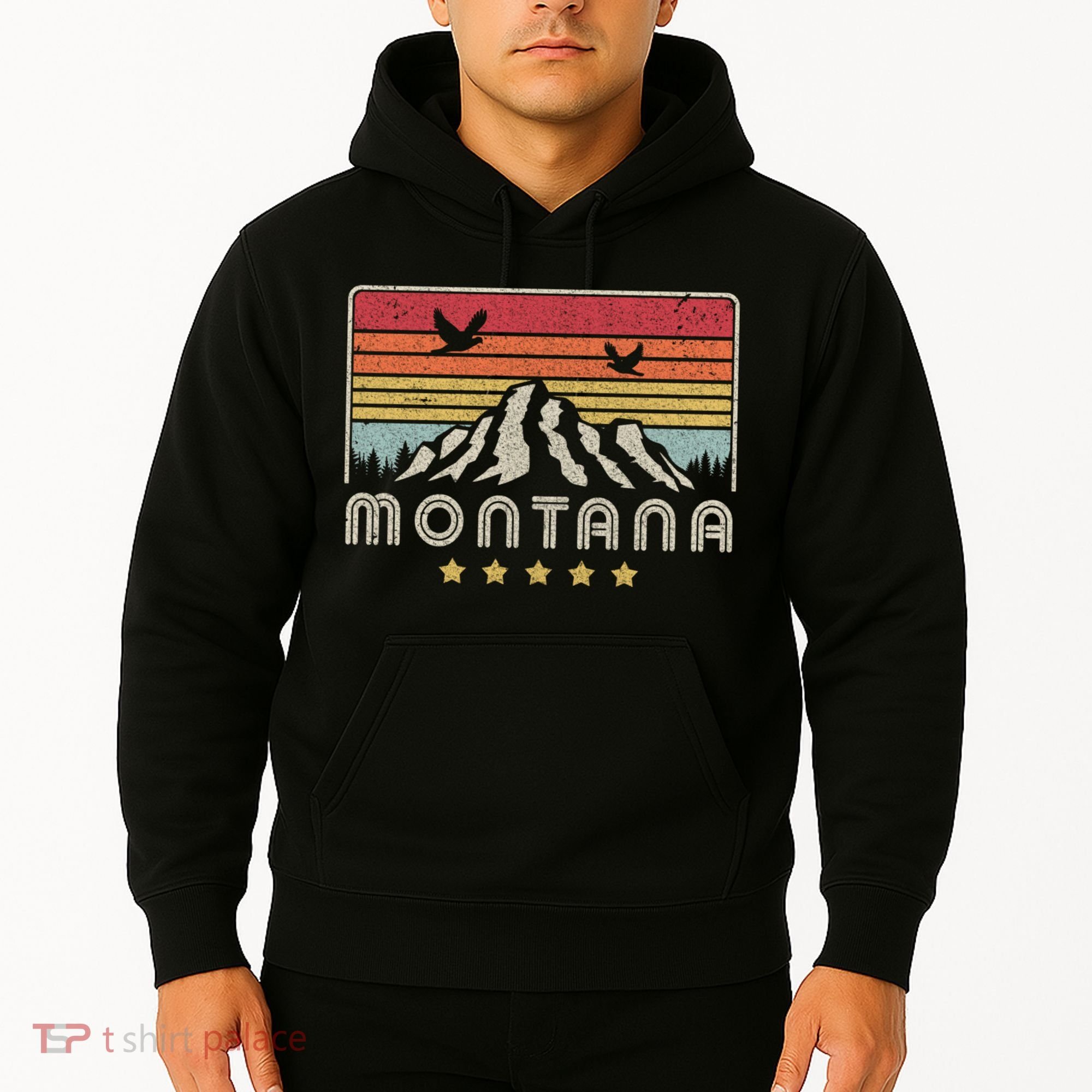 Montana Shirt. Retro Style MT, USA Hoodie
