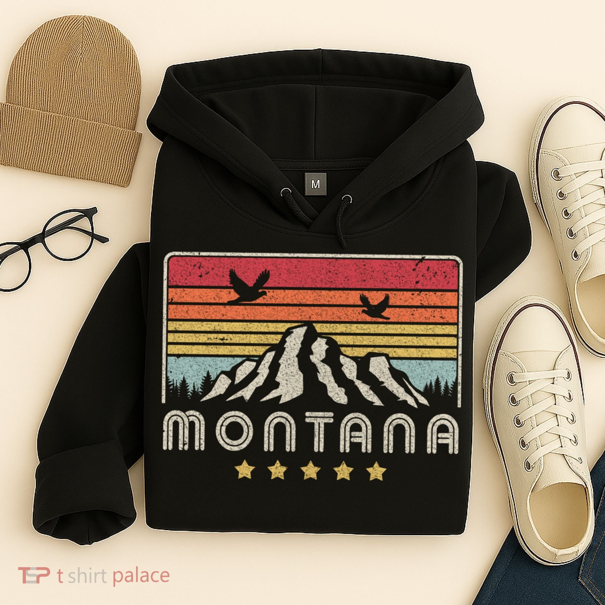 Montana Shirt. Retro Style MT, USA Hoodie