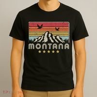 Montana Shirt. Retro Style MT, USA T-Shirt thumb 3