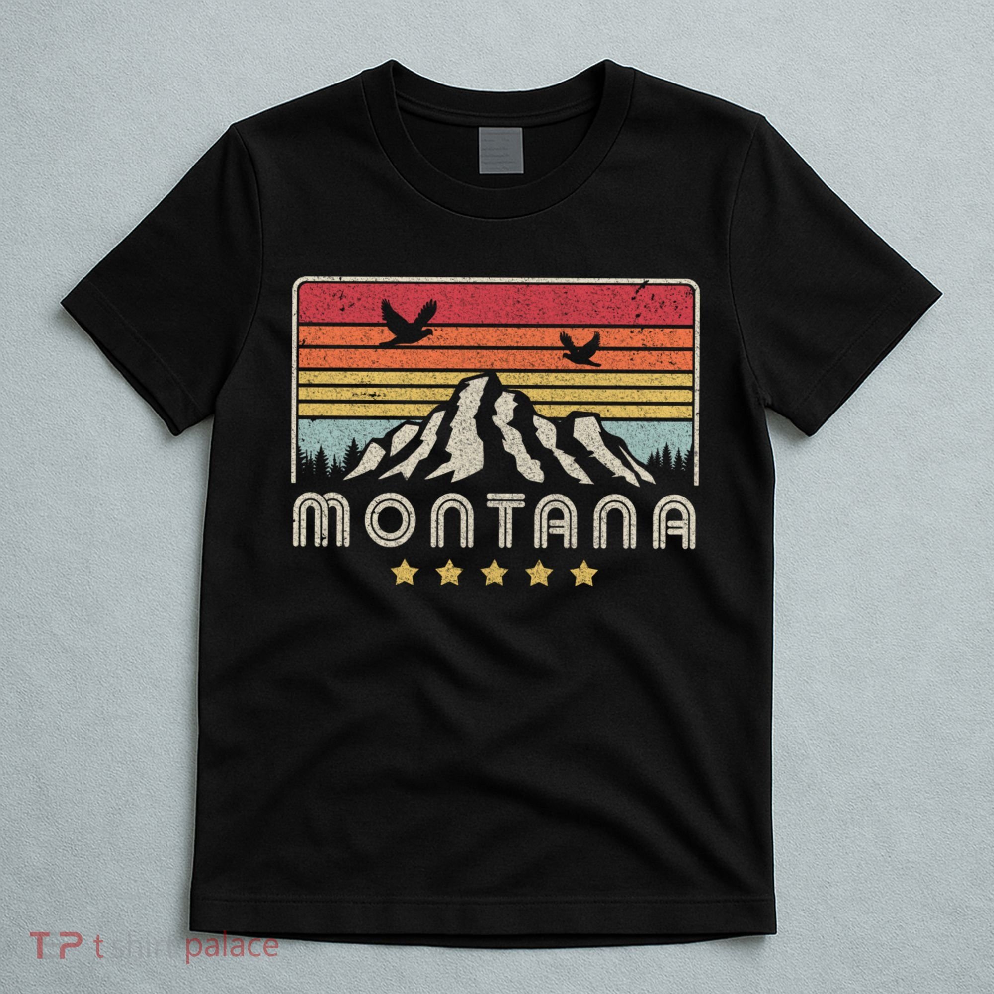 Montana Shirt. Retro Style MT, USA T-Shirt