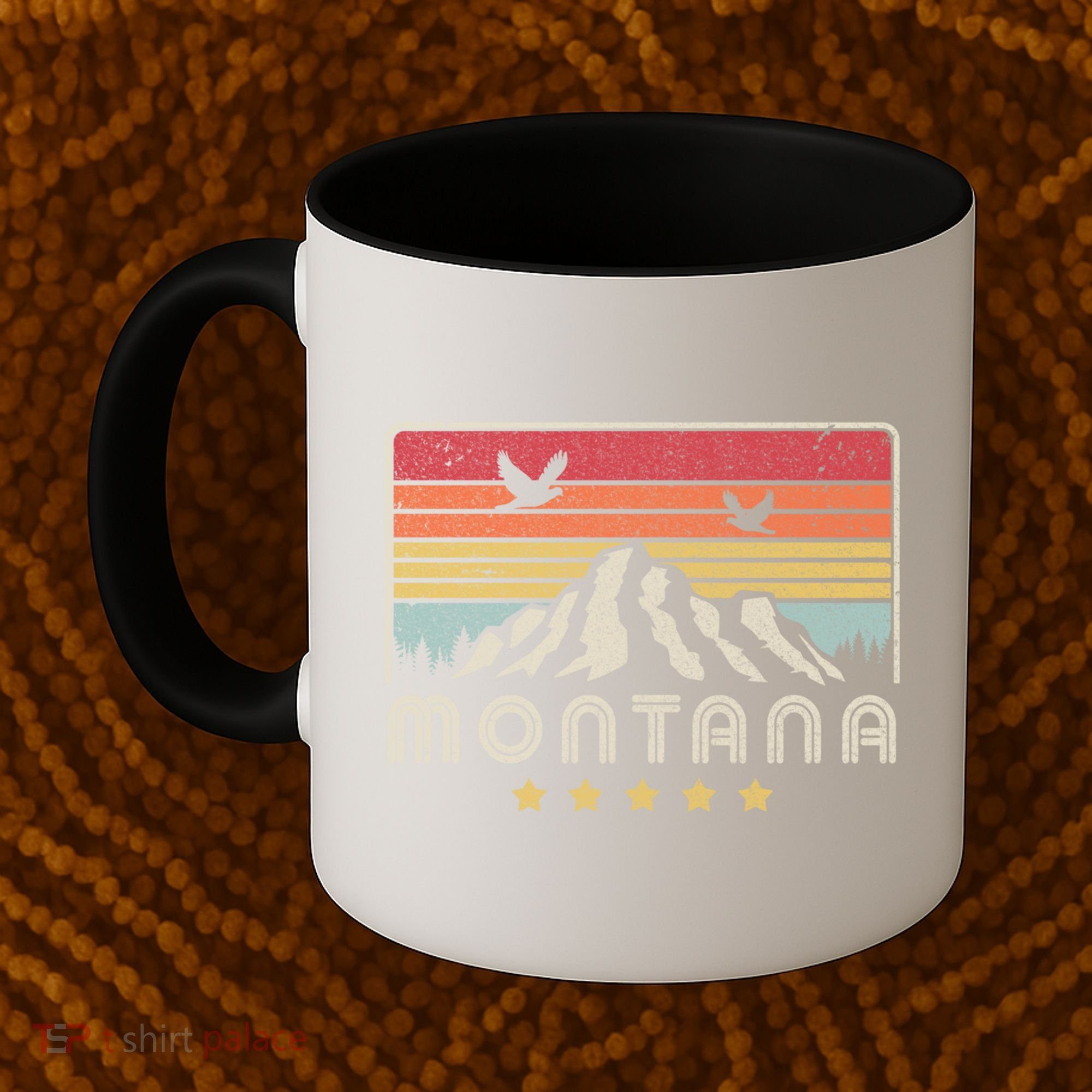 Montana Shirt. Retro Style MT, USA Coffee Mug
