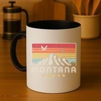 Montana Shirt. Retro Style MT, USA Coffee Mug thumb 4