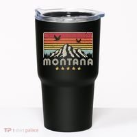 Montana Shirt. Retro Style MT, USA Tumbler thumb 0