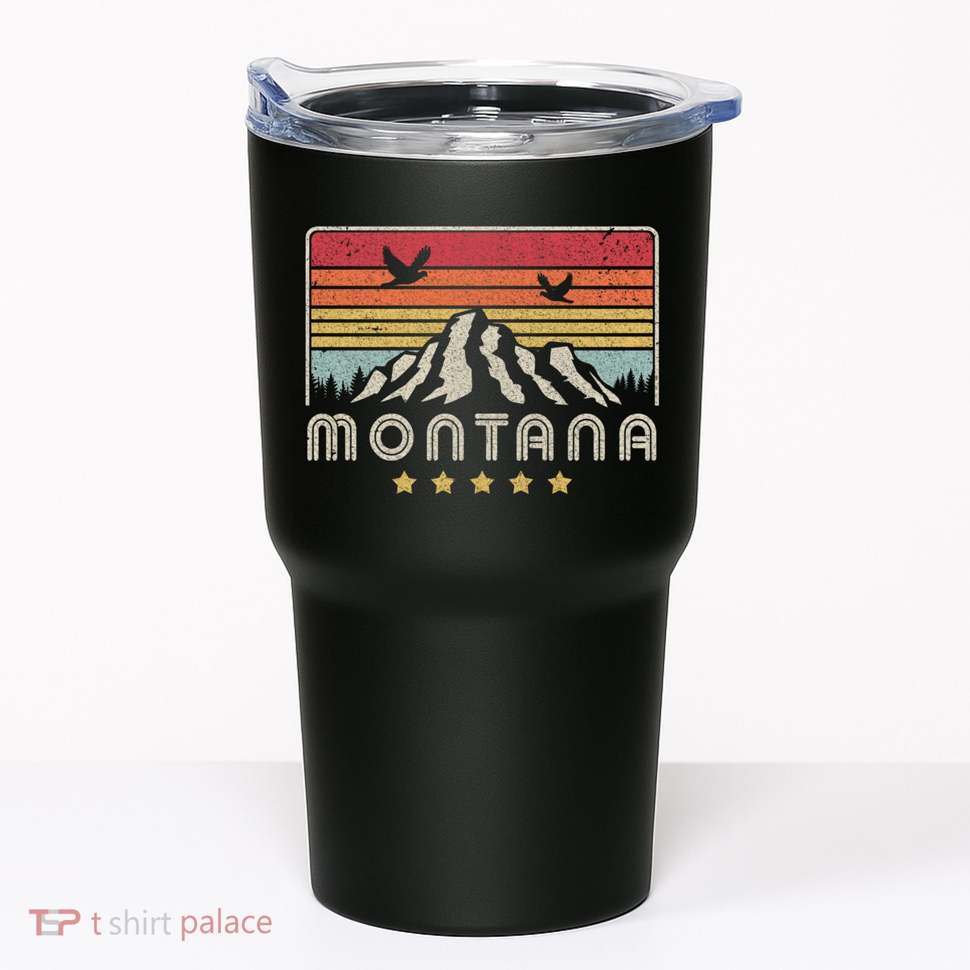 Montana Shirt. Retro Style MT, USA Tumbler
