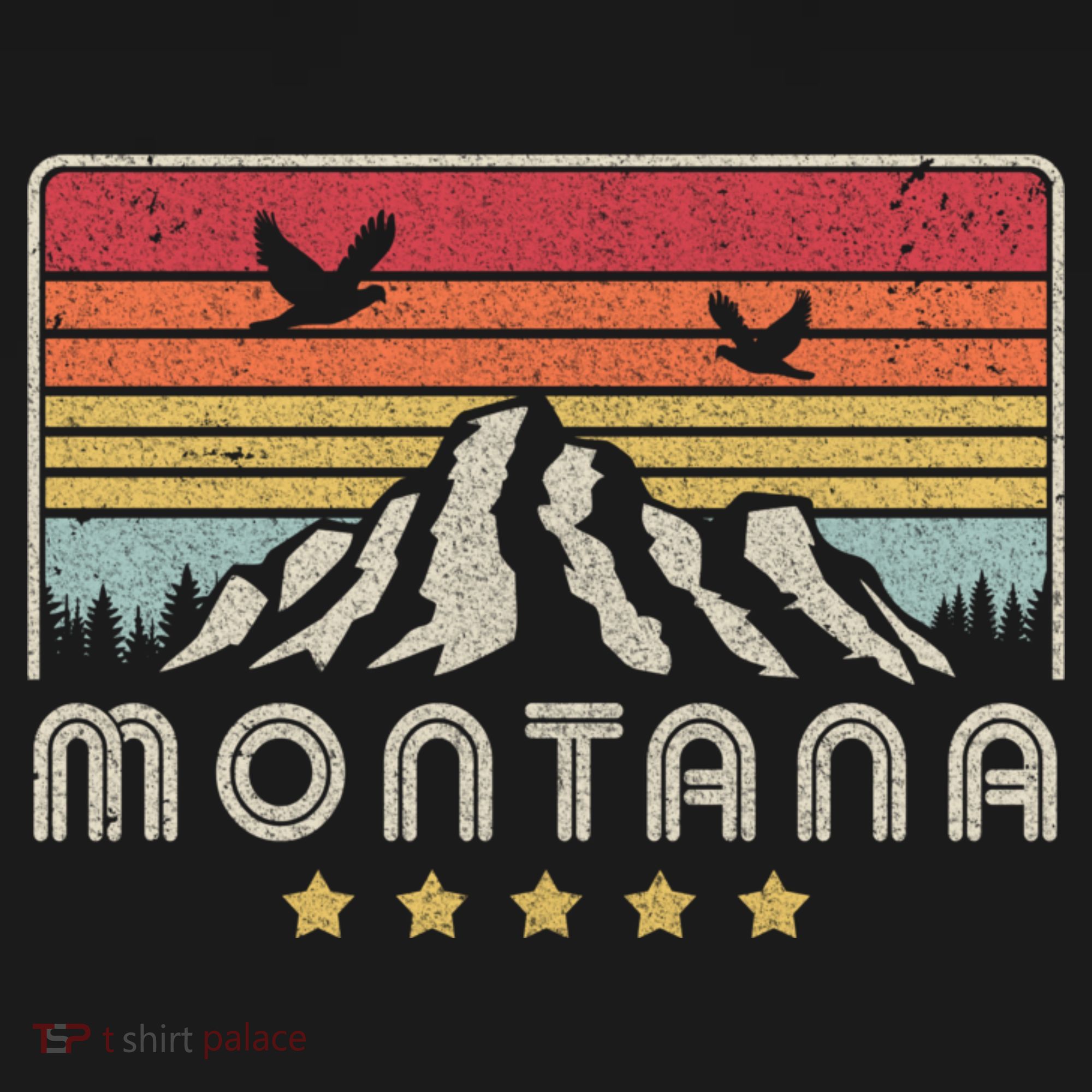 Montana Shirt. Retro Style MT, USA Women's Tank Top