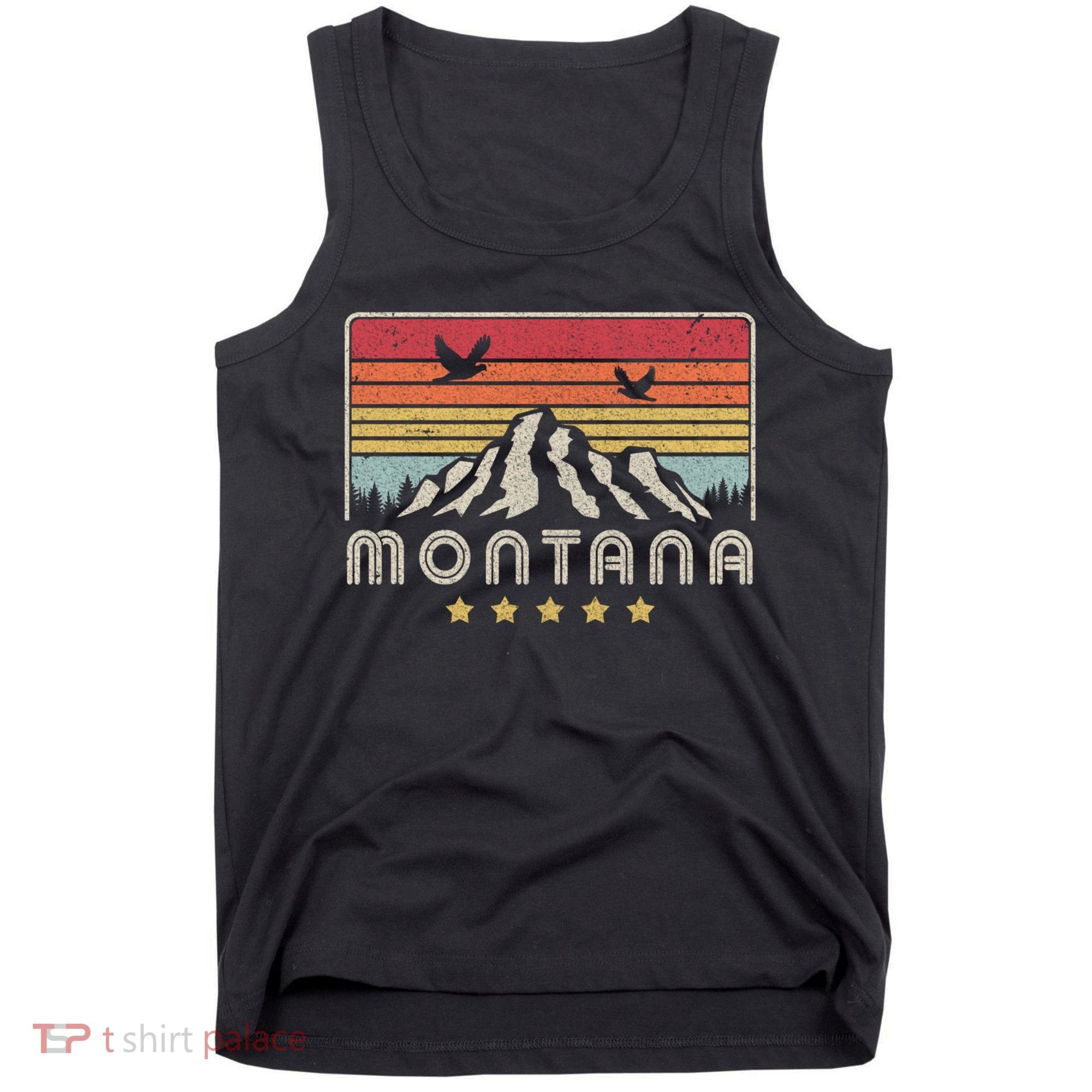 Montana Shirt. Retro Style MT, USA Tank Top