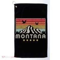 Montana Shirt. Retro Style MT, USA Golf Towel thumb 0
