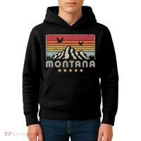 Montana Shirt. Retro Style MT, USA Kids Hoodie thumb 4
