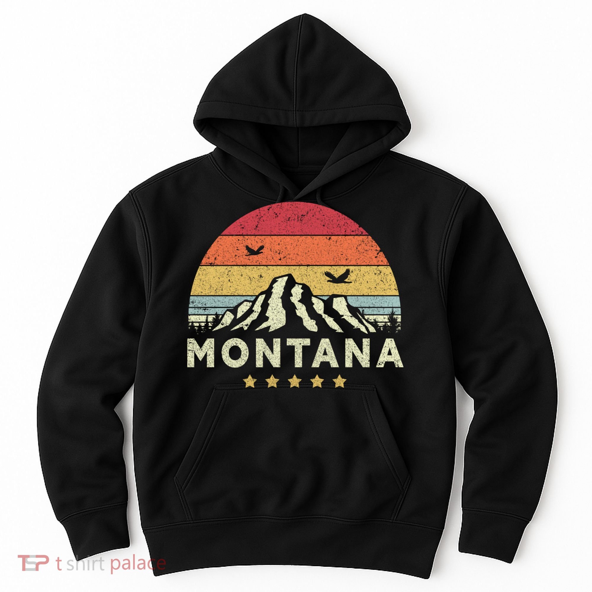 Montana Shirt. Retro Style MT, USA Hoodie