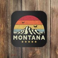Montana Shirt. Retro Style MT, USA Coaster thumb 0