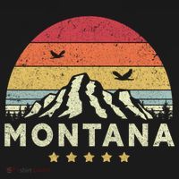 Montana Shirt. Retro Style MT, USA Women's Hoodie thumb 2