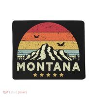 Montana Shirt. Retro Style MT, USA Mousepad thumb 0