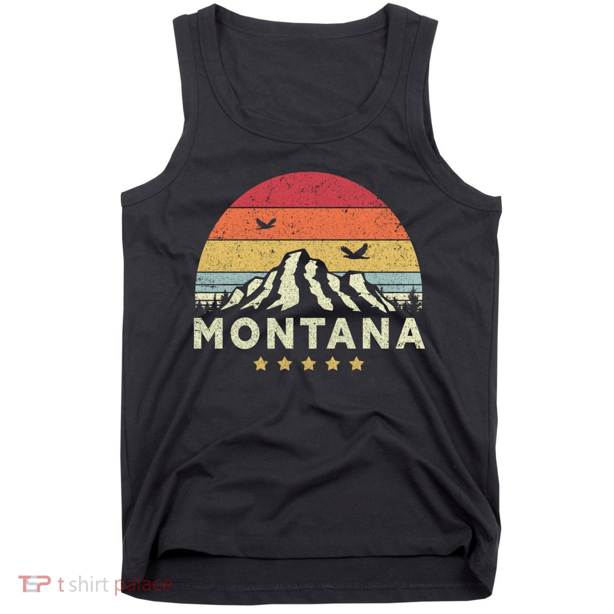 Montana Shirt. Retro Style MT, USA Tank Top
